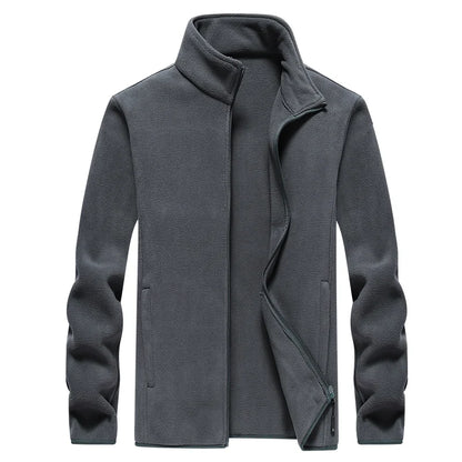 Men's Winter Fleece Windbreaker Wool Lining Jackets