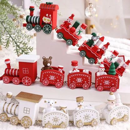 Merry Christmas Train Ornaments