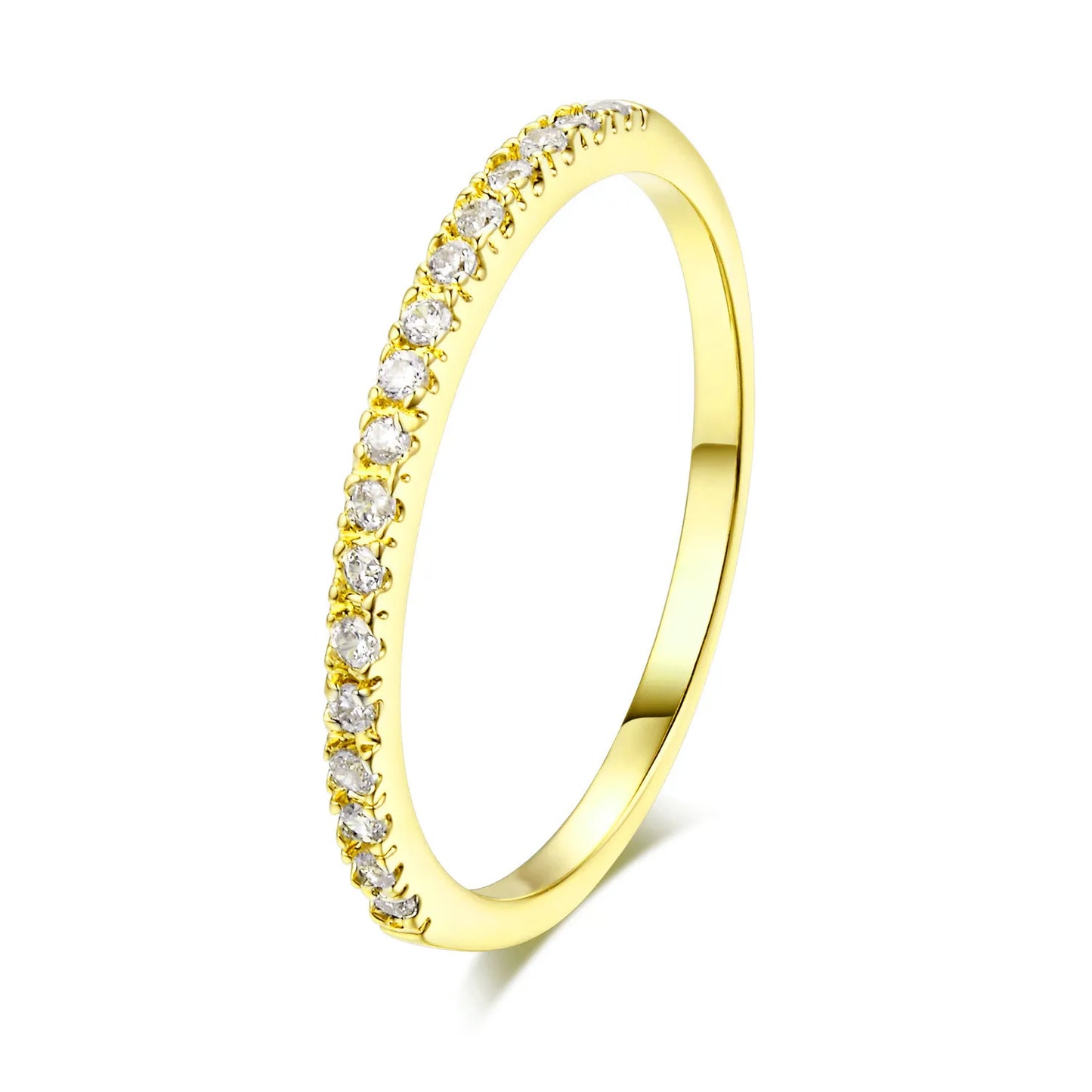 Micro Pave Zircon Stackable Tiny Rings for Women