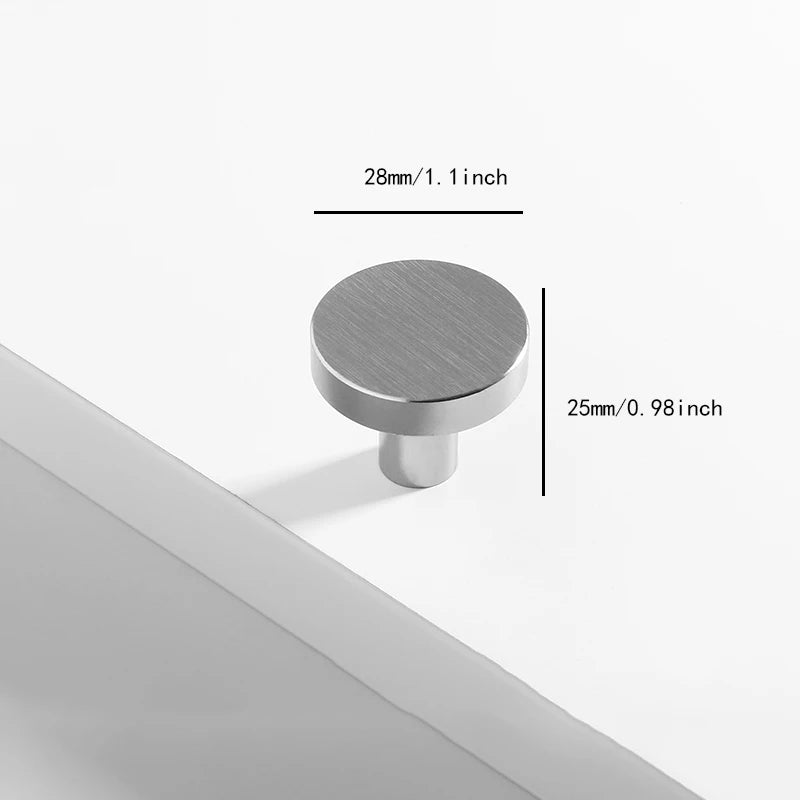 Minimalist Single Hole Round Cabinet Knobs