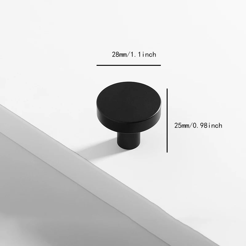 Minimalist Single Hole Round Cabinet Knobs
