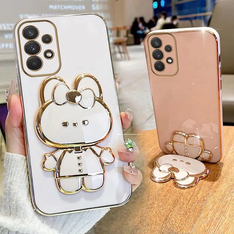 Mirror Plating Phone Holder Case
