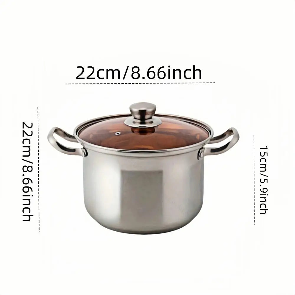 Multifunctional Double Handle Stove Induction Soup Pot