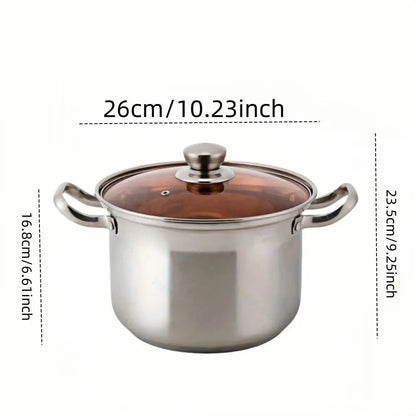 Multifunctional Double Handle Stove Induction Soup Pot