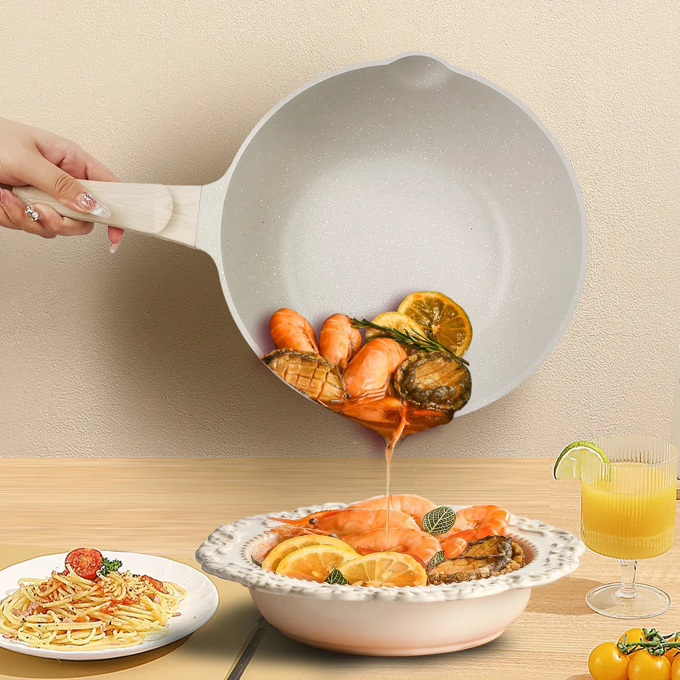 Non Stick Frying Saute Pans Kitchenware