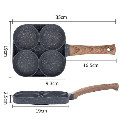 Nonstick 4-Cups Egg Frying Pan
