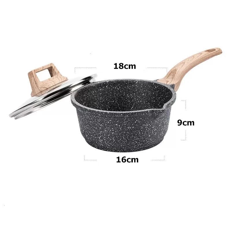 Nonstick Granite Saucepan Cookware Set