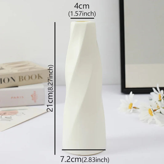 Nordic Style Ceramic Home Decor Plastic Vase