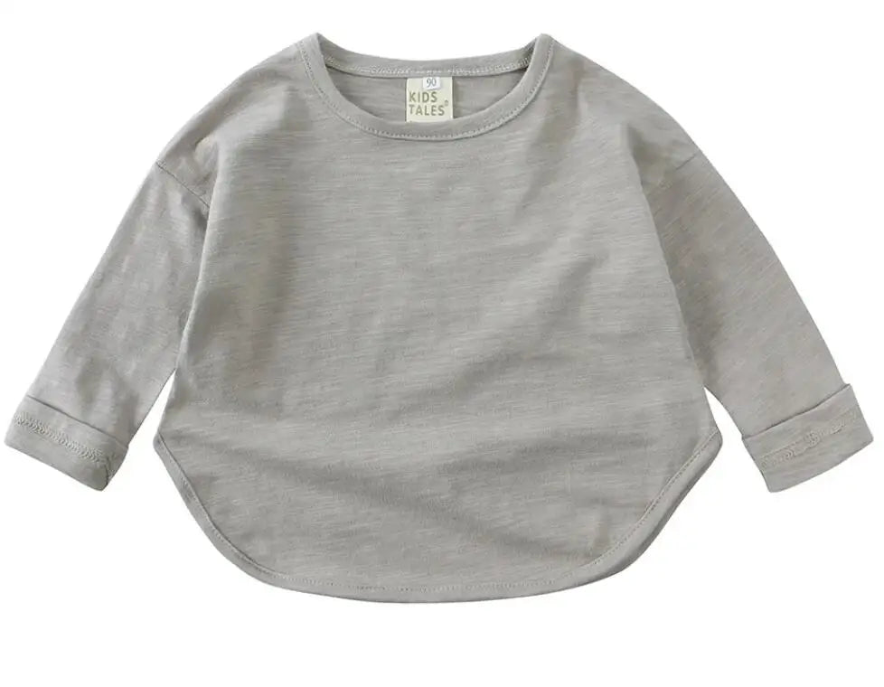 Baby O-Neck Long Sleeves Cotton Tees