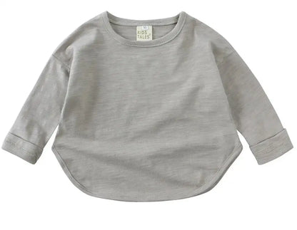 Baby O-Neck Long Sleeves Cotton Tees