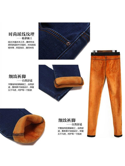 Online Thick Stretch Skinny Jeans for Winter