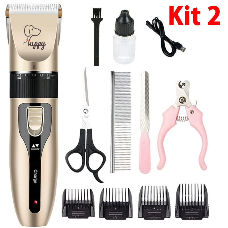 Pet Rechargeable Grooming Trimmer Kit