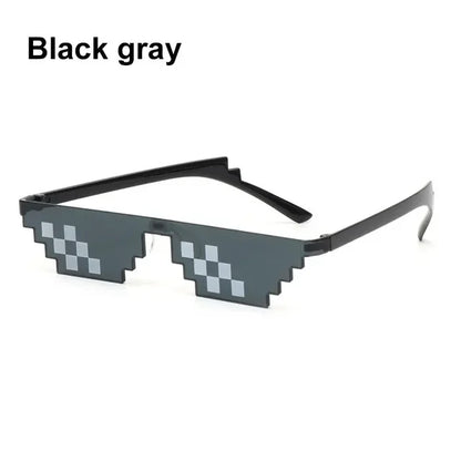 Pixelated Retro Mosaic Thug Life Sunglasses