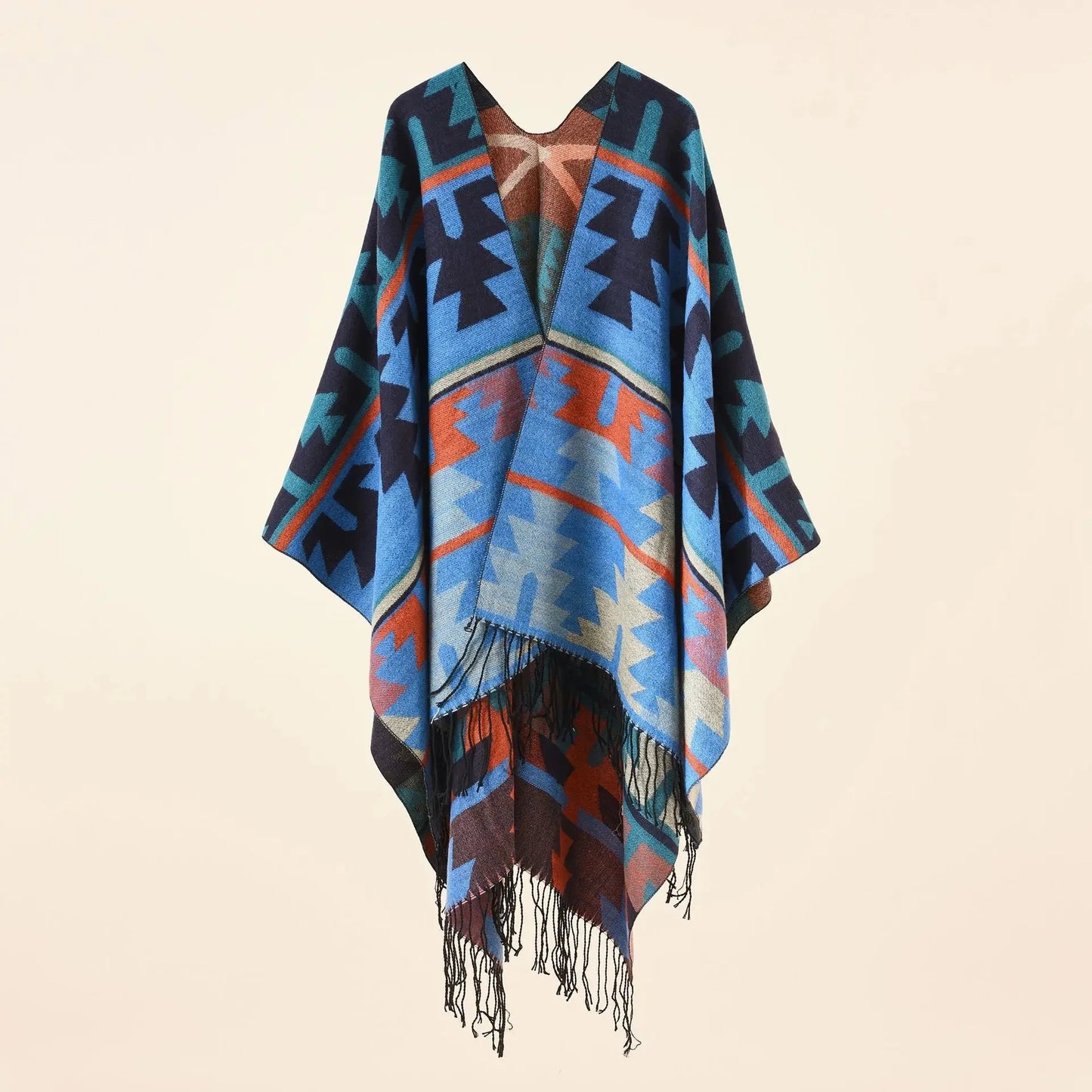 Plaid Patterned Shoulder Women Winter Shawls