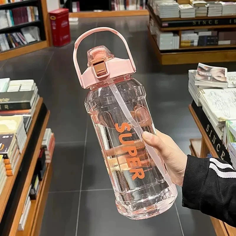 Large Capacity Plastic Sports Water Bottle