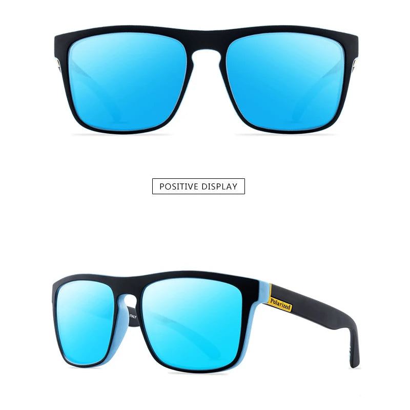 Men's Polarized Mirror Square Sunglasses