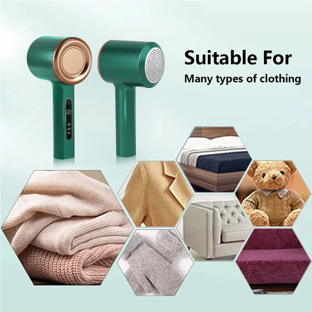 Rechargeable fabric shaver