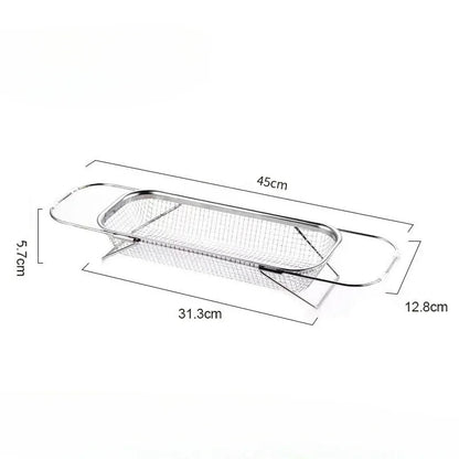 Rectangle Kitchen Drain Basket Flatware Storage