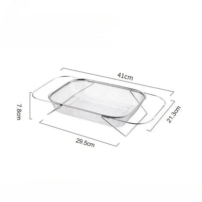 Rectangle Kitchen Drain Basket Flatware Storage
