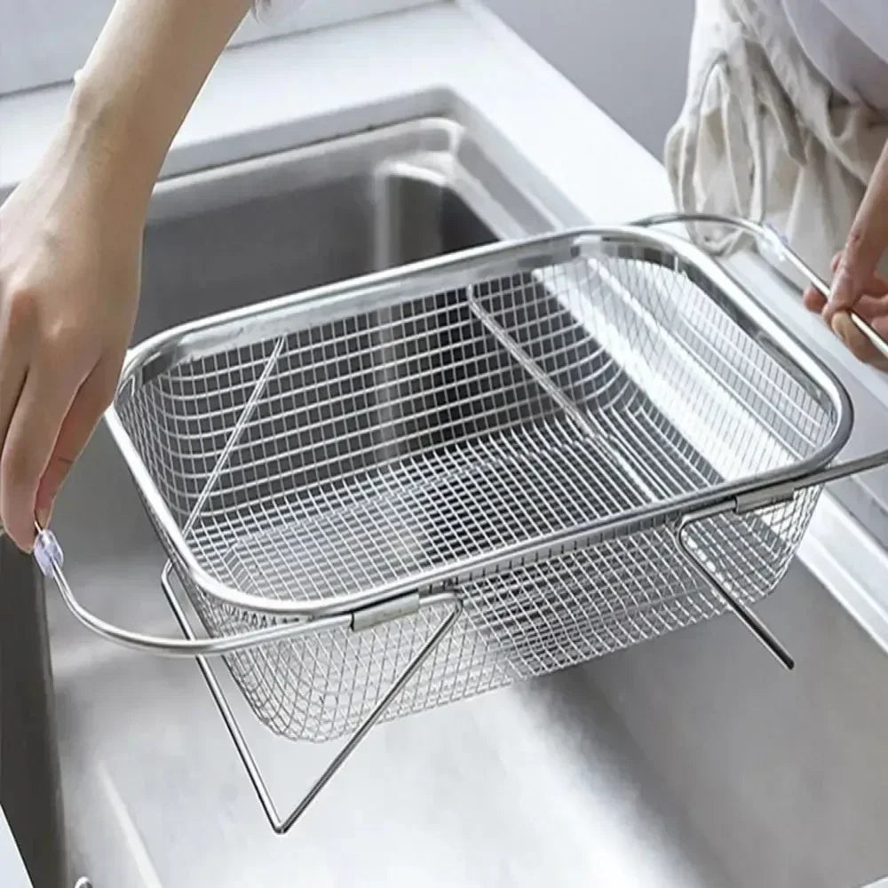 Rectangle Kitchen Drain Basket Flatware Storage