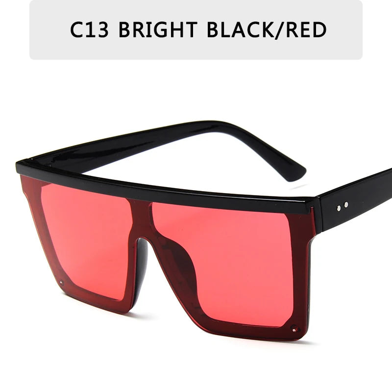 Retro Big Frame Gradient UV400 Sunglasses