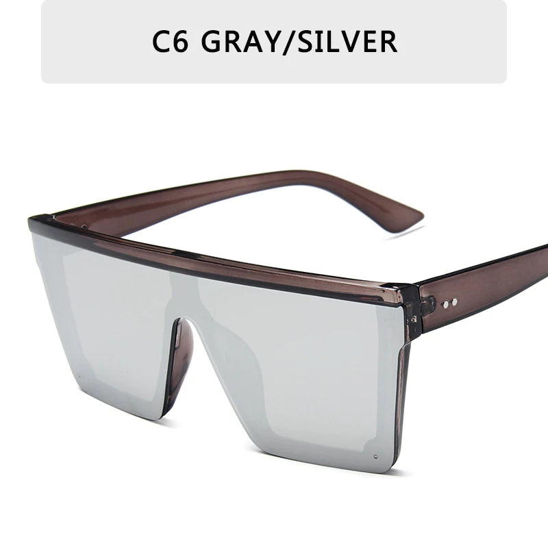 Retro Big Frame Gradient UV400 Sunglasses