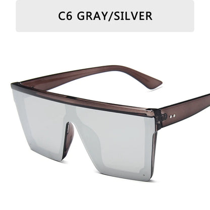 Retro Big Frame Gradient UV400 Sunglasses