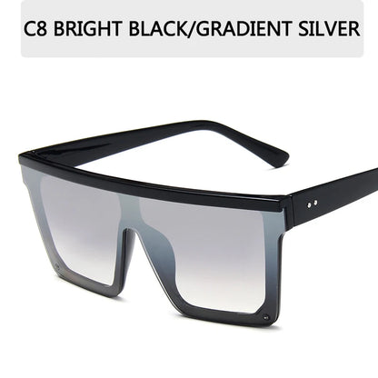 Retro Big Frame Gradient UV400 Sunglasses