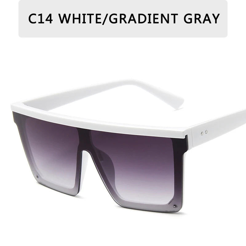 Retro Big Frame Gradient UV400 Sunglasses