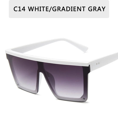 Retro Big Frame Gradient UV400 Sunglasses