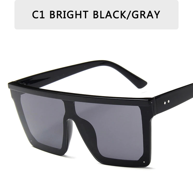 Retro Big Frame Gradient UV400 Sunglasses