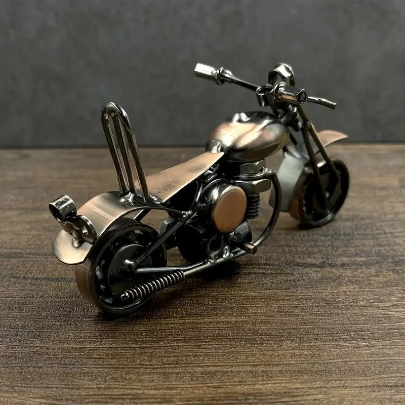 Retro Home Decor Handmade Metal Motorcycle