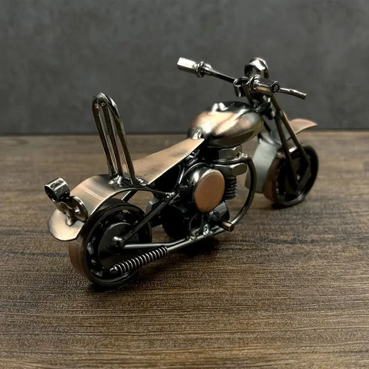 Retro Home Decor Handmade Metal Motorcycle