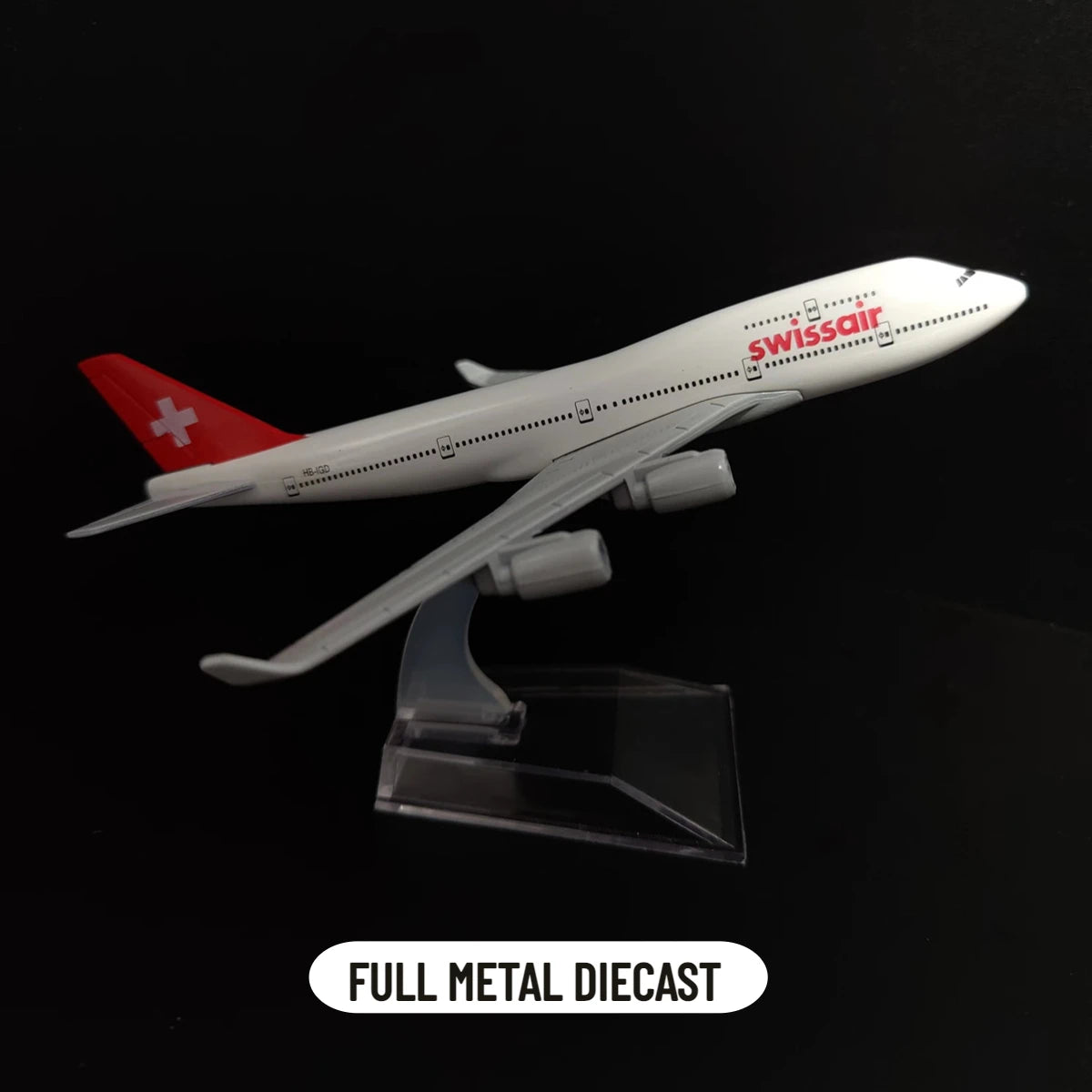 Metal Aviation Replica Swissair Toy - Boeing Airbus Airplane