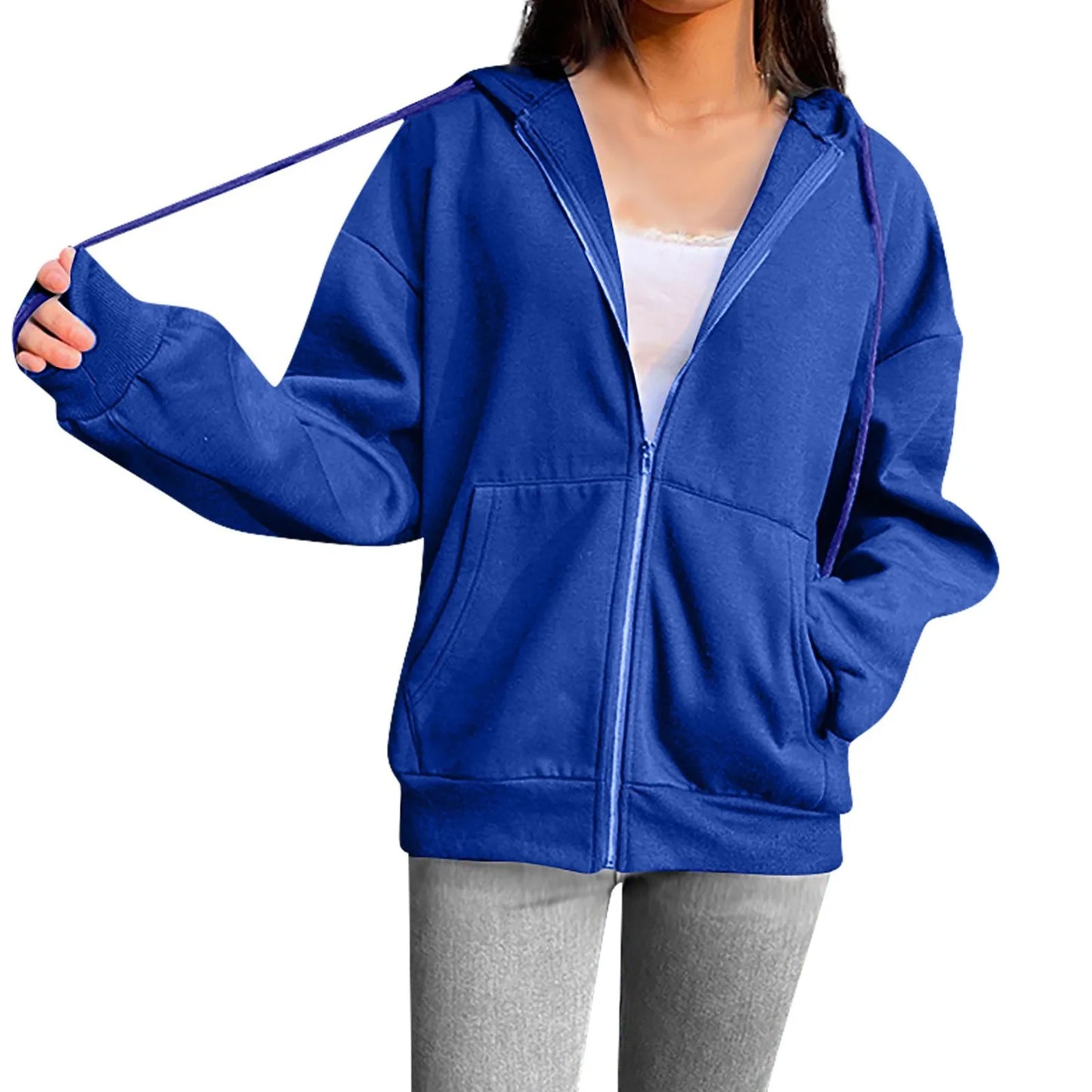 Sweat à capuche en polaire d'automne confortable pour un confort élégant