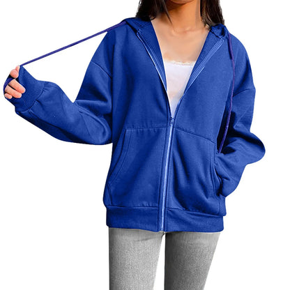 Sweat à capuche en polaire d'automne confortable pour un confort élégant