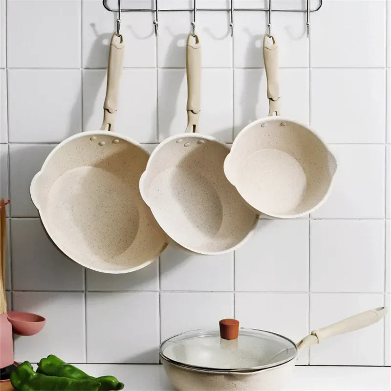 Durable Maifan Stone Non-Stick Wok Pan