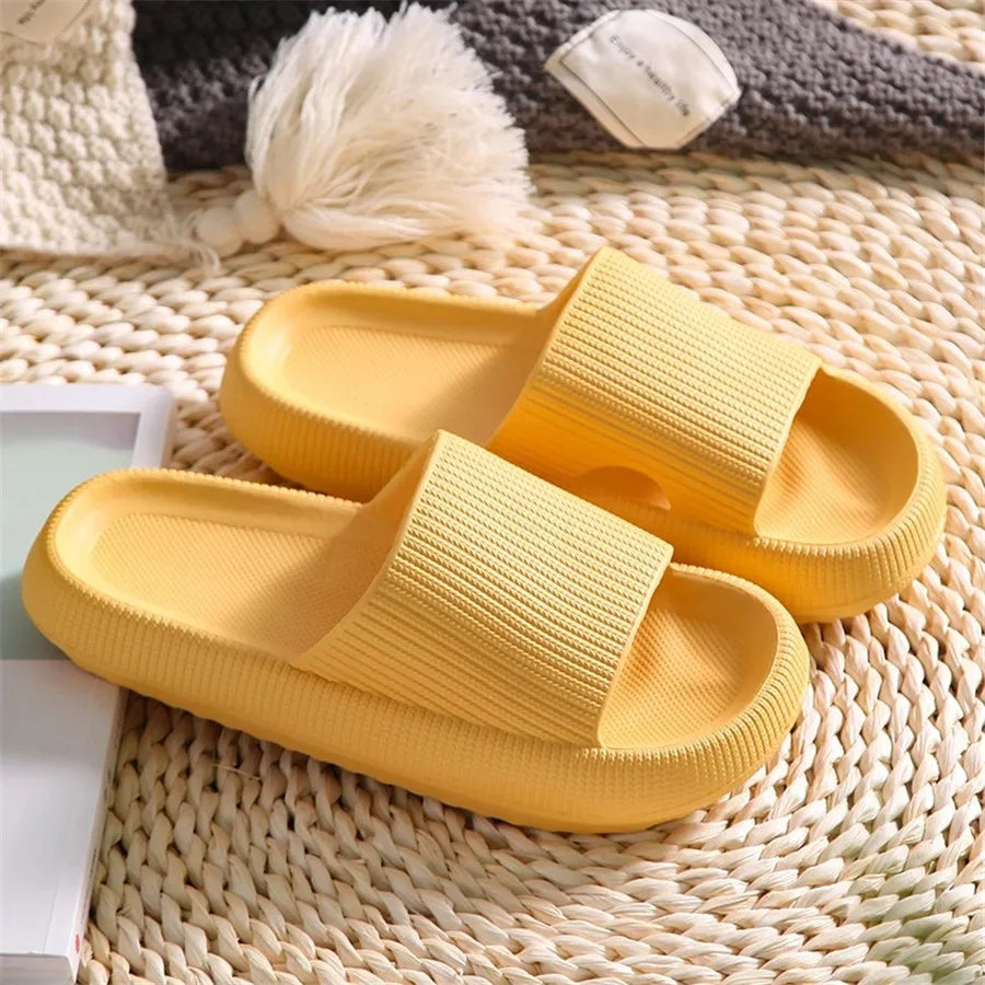 Women’s Cloud Cushion Non-Slip Bathroom Slippers