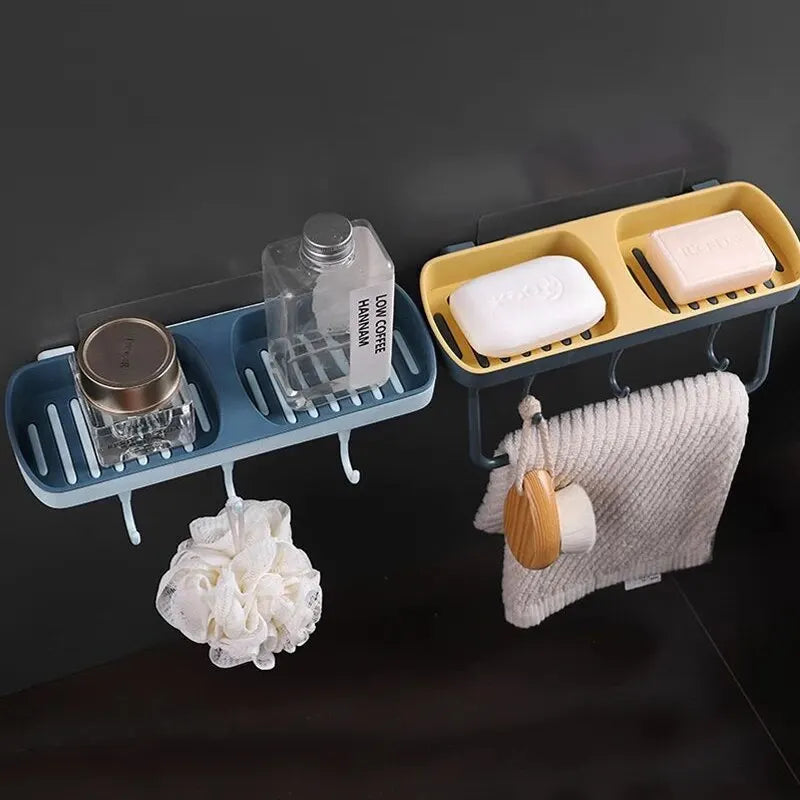 Wall-Mounted Multifunctional Soap Holder - No Punch