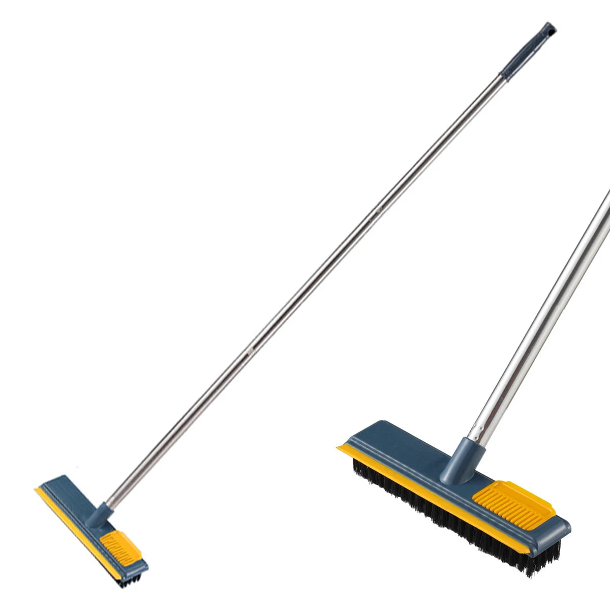 Long-Handle Bathroom Floor Brush for Tile Cleaning