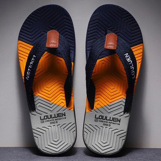 Men's Flip Flops Breathable Casual Beach Slippers