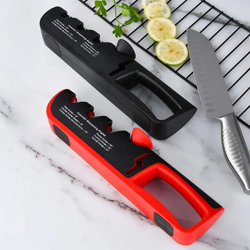 Adjustable Stainless Steel Five-in-One Knife Sharpener