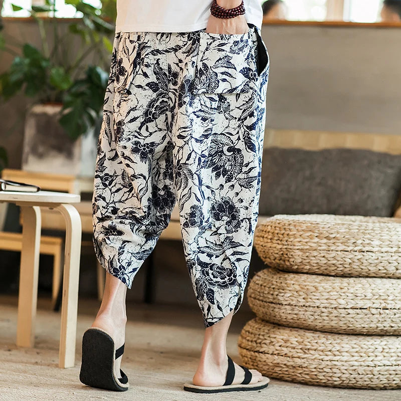 Harajuku Summer Baggy Calf Length Pants