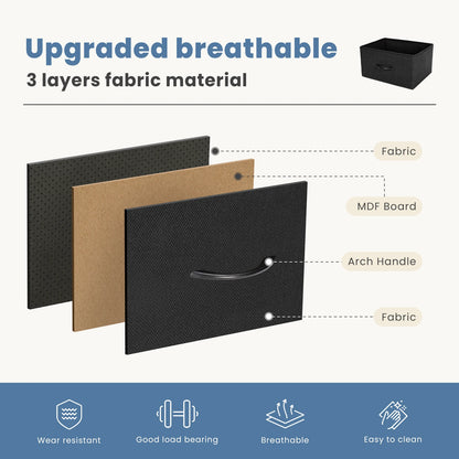 Schlafzimmer 7 Stoffschubladen Organizer Lagerung - Schrank Kommode Kleidung Wohnzimmer Vitrine von Möbeln