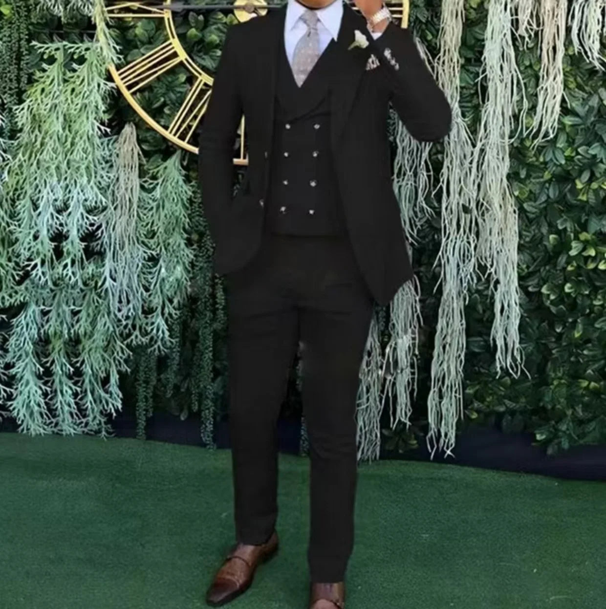 Weddings & Business Men's Slim Fit 3-Piece Suit