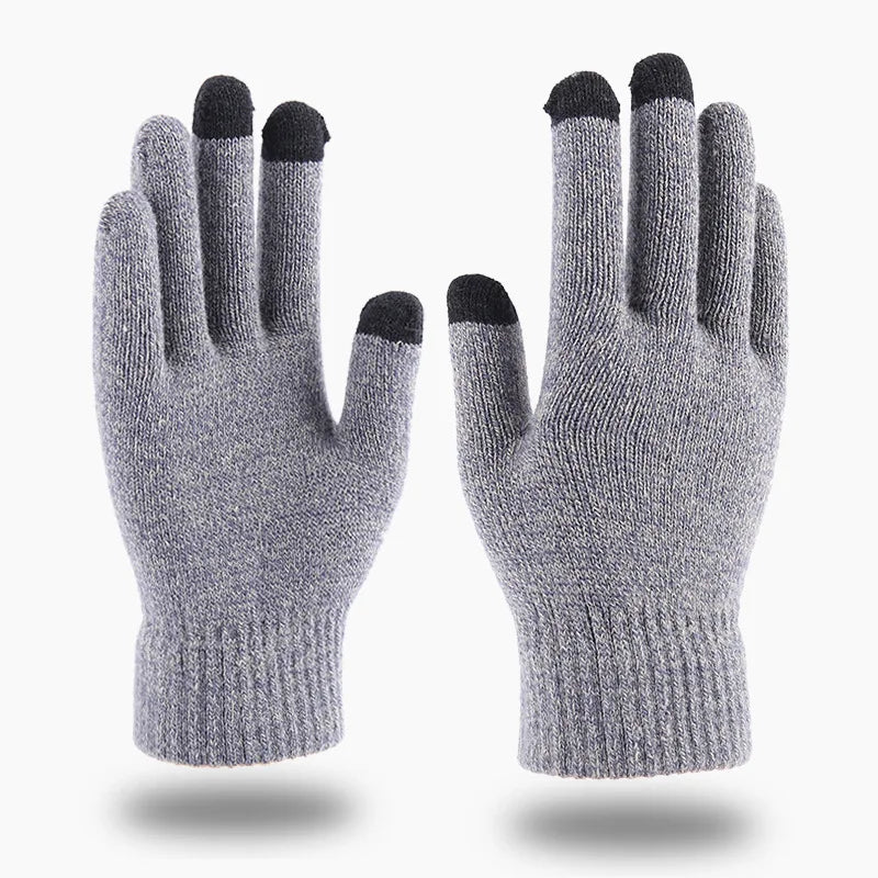 Men's Winter Knitted Touchscreen Gloves