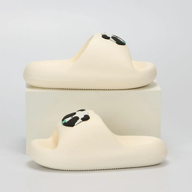 New Summer Panda Platform Slippers