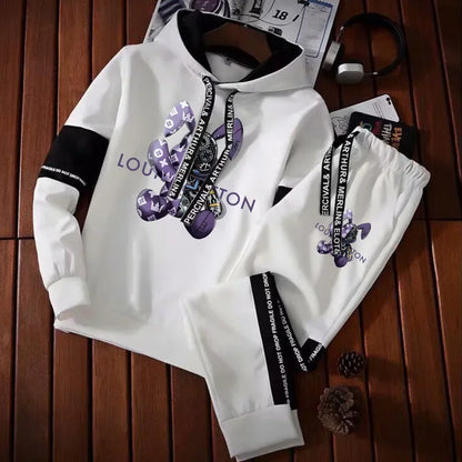 Survêtement à capuche pour homme : ensemble pull et jogging