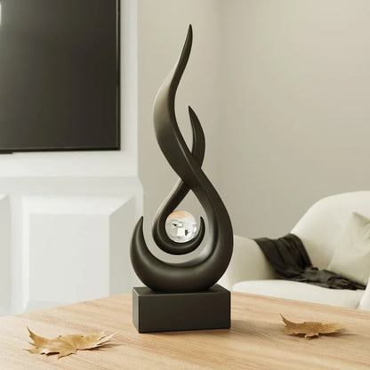 Living Room Decoration Abstract Sculpture Ceramic Statue Home Decoration Accessories