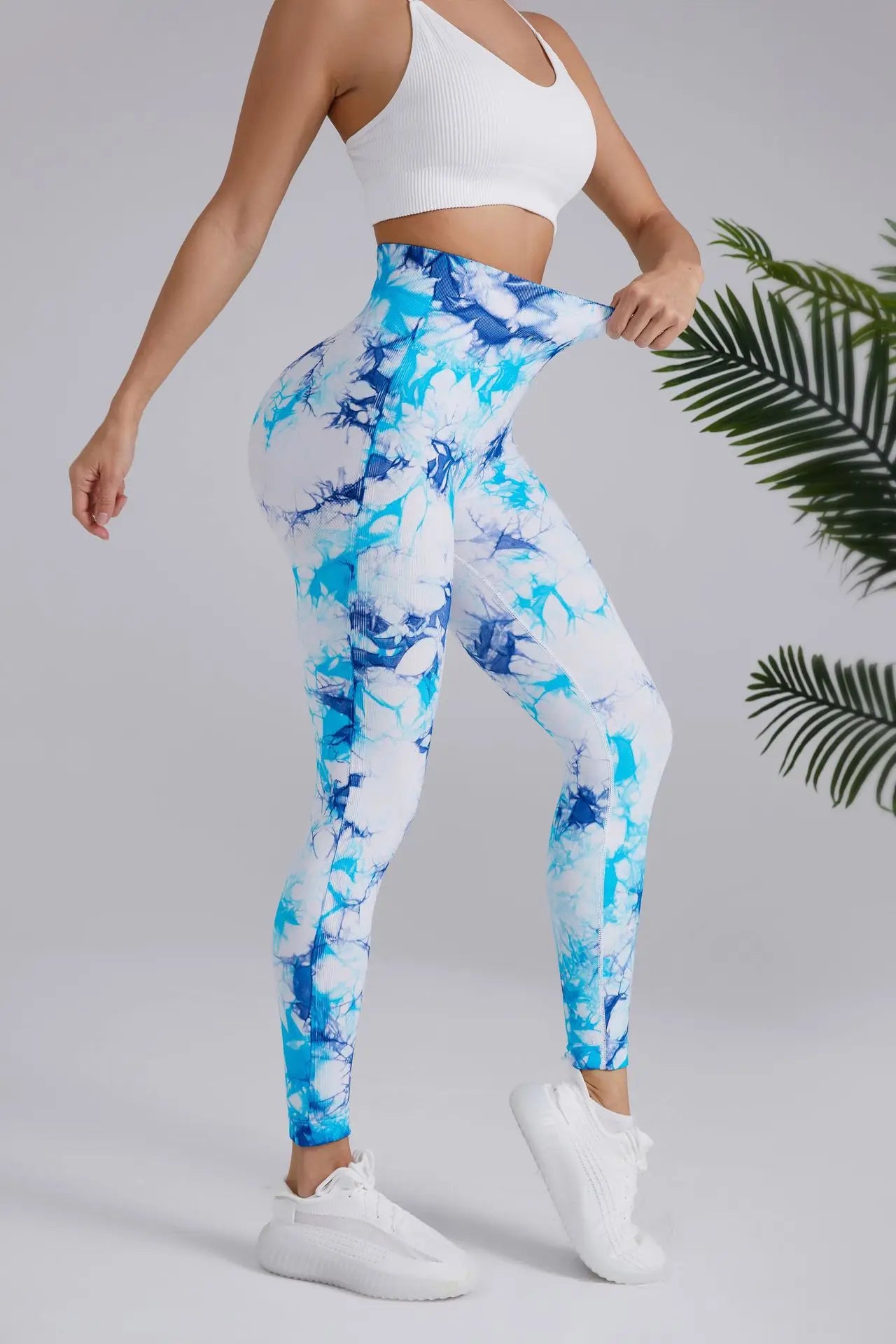 Seamless High Waisted Leggings and Top Set